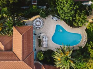 Swimming Pool Landscaping Industry Logo Design Ideas