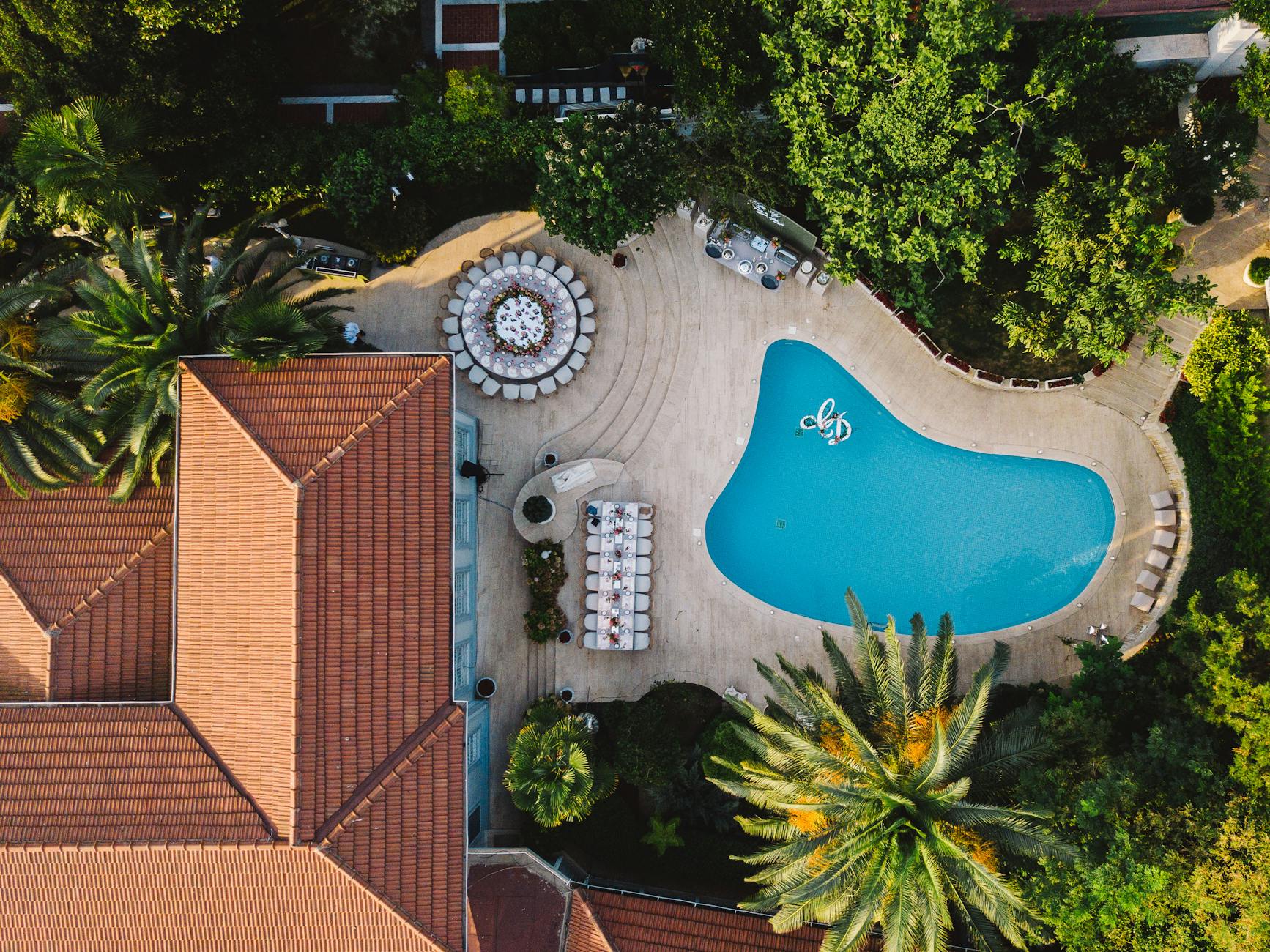 Swimming Pool Landscaping Industry Logo Design Ideas